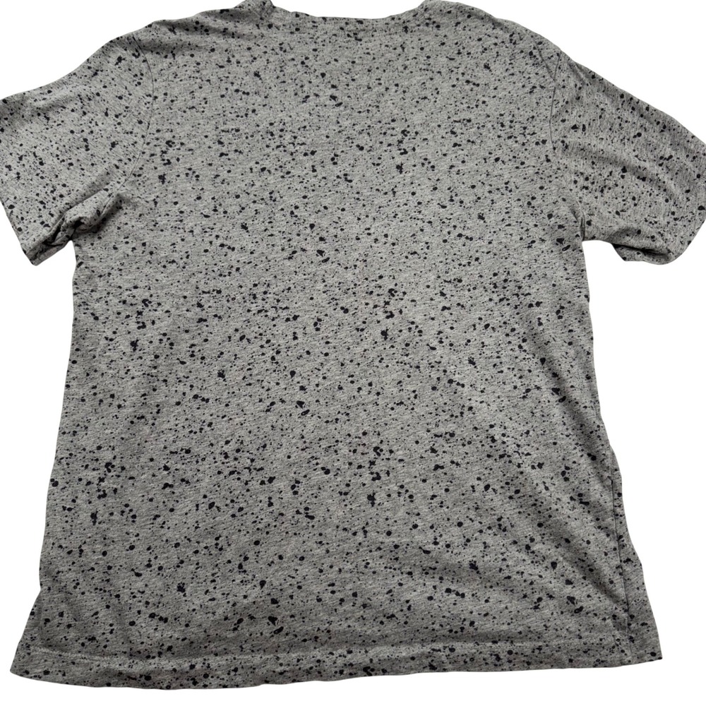 Nike T-Shirt Womens Medium Gray Splatter Orange Safari Swoosh CU6809-063 - Picture 3 of 9